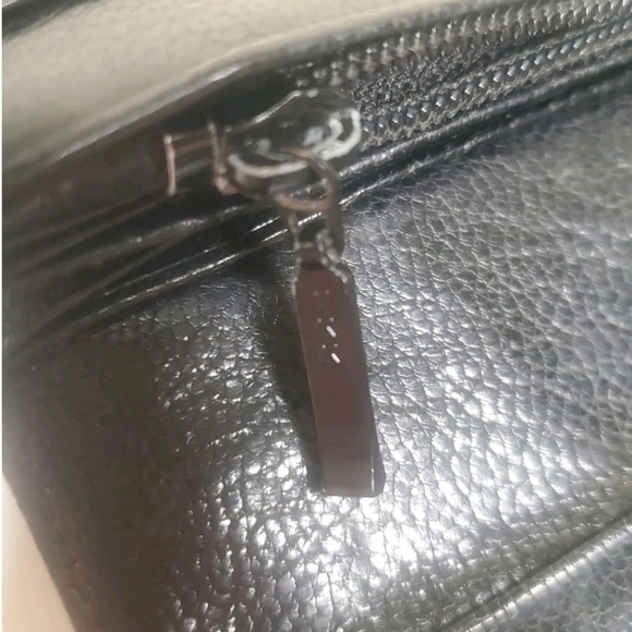 ANNA SUI Rose Cluth Wallet Genuine Cowhide Leather Rhinestone Bill Fold Japan - Picture 14 of 14